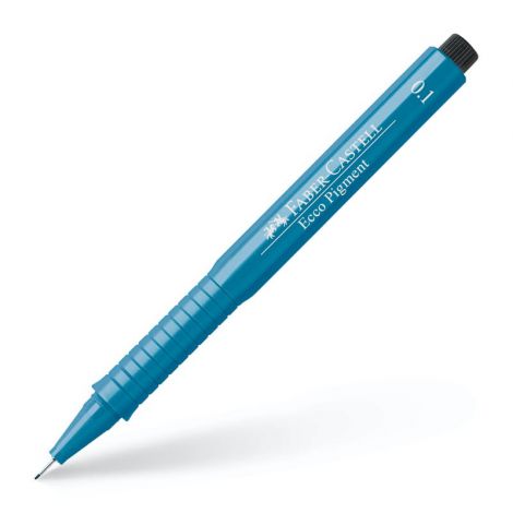 Cienkopis Faber-Castell Ecco Pigment, 0.1mm, niebieski - 3